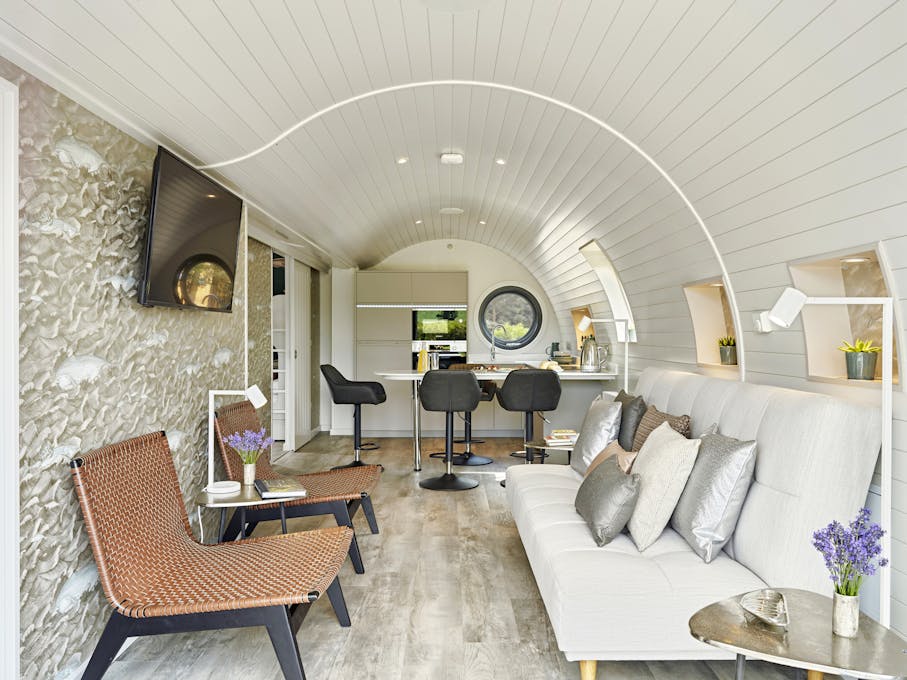 Bryn Tanat Wellness Spa Cabin Living Area