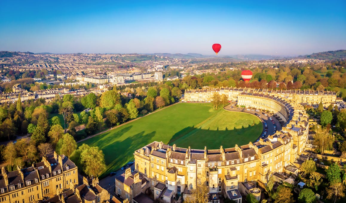 The Royal Crescent Hotel & Spa Aereal View