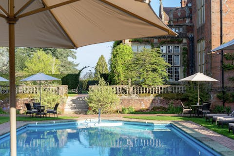 Tylney Hall Hotel Pool with Lounges